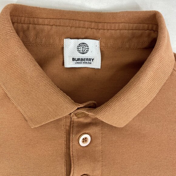 Polo Shirt Clay Tan colour Burberry London Mod style - Picture 3 of 6